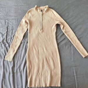 ♥️ White Fox Boutique zip detail ribbed sweater dress